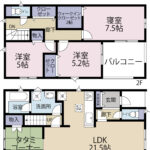 4号棟 物件間取り図です。