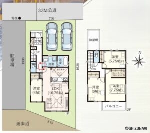 【2026年3月完成予定】浜松市中央区鴨江4丁目　4LDKの物件画像