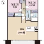 オブリージュ御殿場303号室　間取図