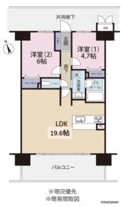 オブリージュ御殿場303号室　間取図