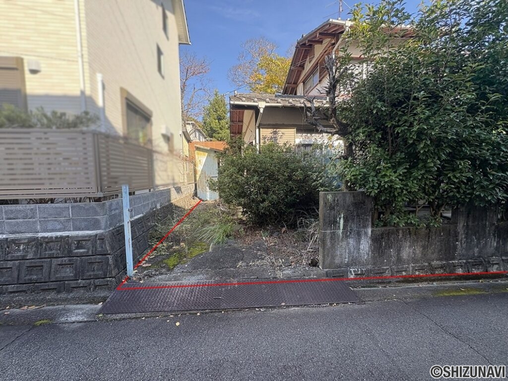 外観写真（西側）　横砂東町　売土地