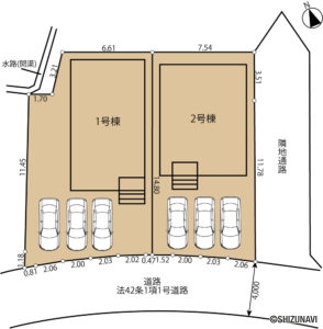 物件の全体区画図です。