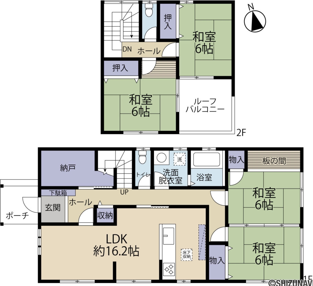 伊豆市本立野　中古住宅　間取り図面