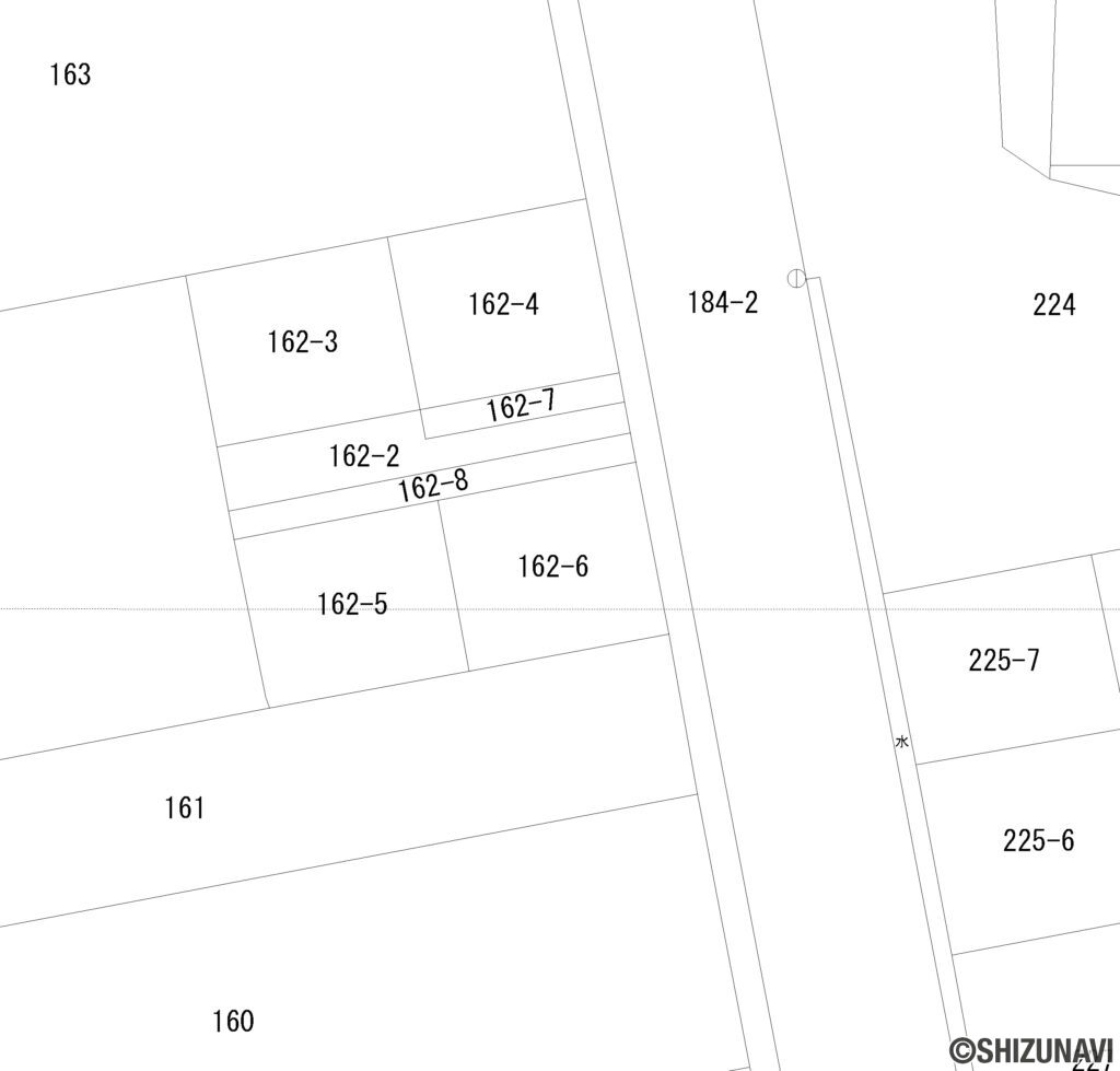162番4、162番7公図詳細です。