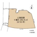 富士市神谷　売土地　形状図