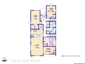 【2026年3月完成予定】袋井市新池　最終1棟　平屋　3LDK+Sの物件画像