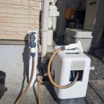 外に水栓があります。