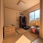 和室は引き戸を開けておくと、より広々と開放的です。