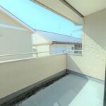 バルコニー　奥行きのある造り