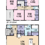 1号棟 間取り図です。
