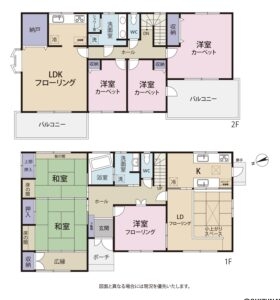 函南町柏谷　ハイム中古住宅　間取り図面