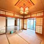 【1階西側和室からリビング】