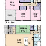4号棟 物件間取り図です。
