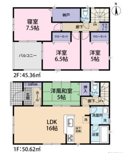 4号棟 物件間取り図です。