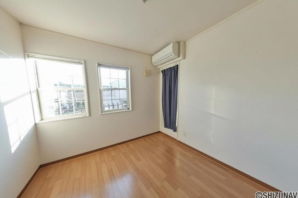 2階中央の洋室です。約6帖です。