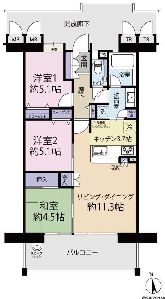 アーバンシティ浜松幸　8階の画像
