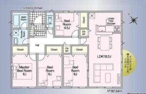 【2026年2月完成予定】浜松市中央区河輪町　4LDK　平屋の物件画像