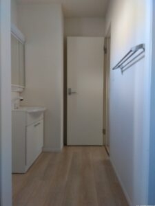 3号棟 1階洗面所の写真です。