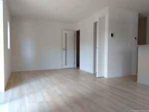 4号棟 1階リビングの写真です。