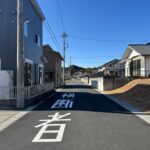 前面道路　別角度です。