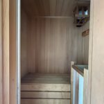 1階 浴室内サウナの写真です。