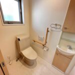 トイレも広々としています。