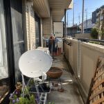 広々とした南向きベランダとなっております。