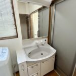 洗面台も清潔感があります。