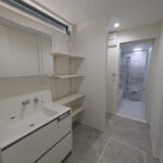 落ち着いた雰囲気の洗面所