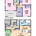 2号棟 間取り図です。