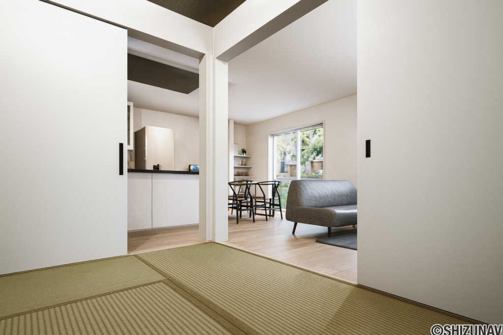 【B棟】和室イメージパース