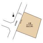 函南町柏谷　ハイム中古住宅　土地形状図