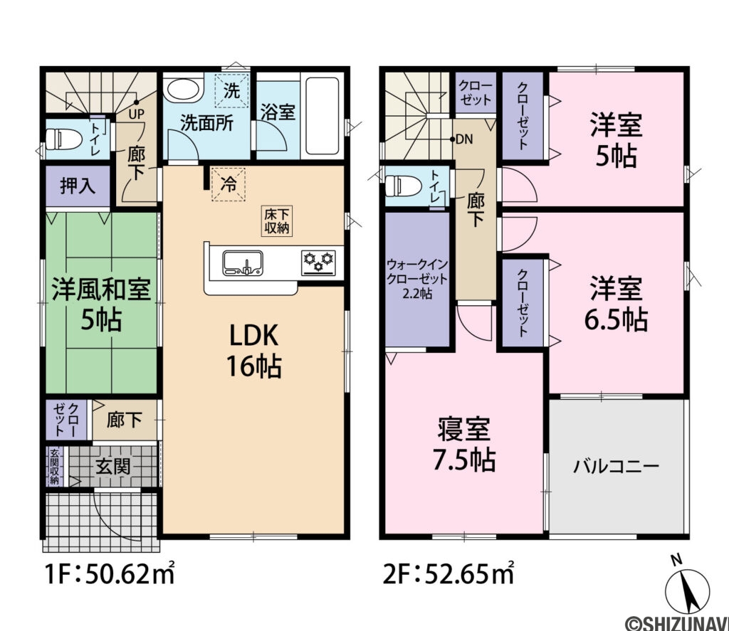 4号棟 間取り図です。