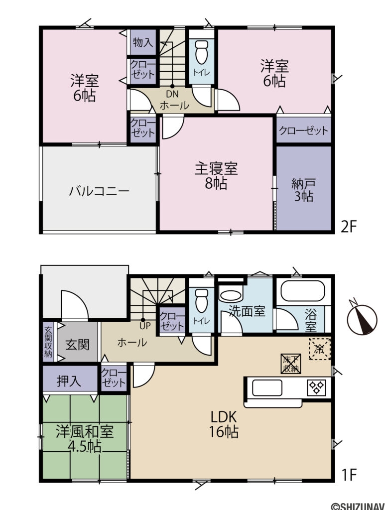 富士宮市大岩第17　4号棟　間取りの新築一戸建て4SLDK