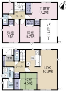 【2026年2月完成】富士宮市山本第12全4棟　新築分譲住宅　3号棟　の物件画像
