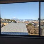 ラウンジからの富士山。