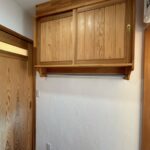 洗面台背面にも収納付き！