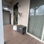 日当たりの良いウッドデッキ