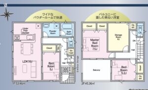 【4月完成予定】浜松市中央区大瀬町　2棟　3SLDK/3LDK+2Sの物件画像