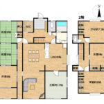 【リフォーム後/間取り図（予定）】約30帖のLDK、一階に居室もあるため、階段を利用しない方にもおすすめです。