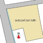 吉田町住吉　事業用地　形状図