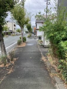 北側歩道部分です。
