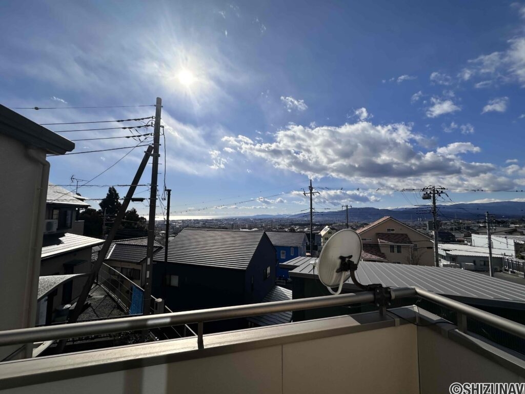 バルコニーからの眺望。