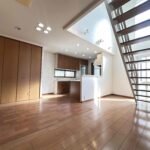 解放感のあるダイニングスペース。