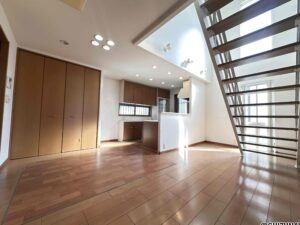 解放感のあるダイニングスペース。