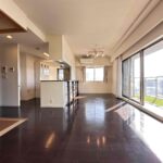 広々LDKは18.8帖。日当たり、眺望の良いリビングは寛ぎの空間。