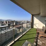 南面バルコニー。奥行きのあるバルコニーです。