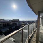 東側バルコニーからの眺望。