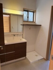 大きめの洗面台が魅力です