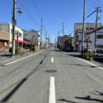 北側前面道路の写真です。